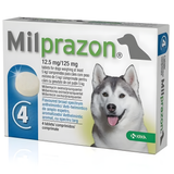 Таблетки для собак KRKA Милпразон от 5 кг, 4 таблетки