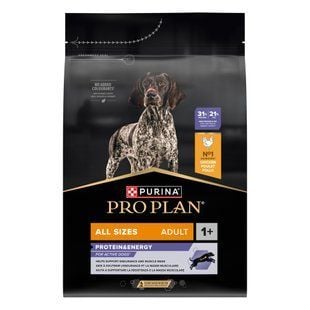 Cухий корм для собак Pro Plan Adult All Sizes Protein & Energy 3 кг - курка - masterzoo.ua
