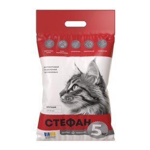 Наповнювач бентонітовий для котячого туалету Стефан Крупний 5 кг - лаванда - masterzoo.ua