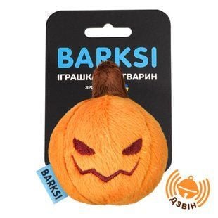 Іграшка для котів Barksi Гарбузик з дзвіночком 6,5x5,5 см - помаранчевий - masterzoo.ua