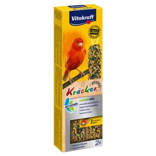 Лакомство для канареек Vitakraft «Kracker Original Feather Care» 60 г / 2 шт. (при линьке) - masterzoo.ua