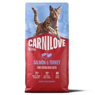 Сухой корм для кошек Carnilove Active Sterilised 6 кг - лосось и индейка - masterzoo.ua