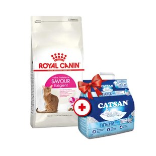 Сухий корм для котів Royal Canin Exigent Savour 4 кг + Catsan 5 л у подарунок - masterzoo.ua