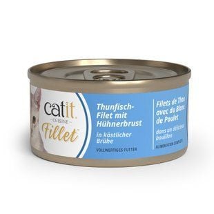 Влажный корм для кошек Catit Cuisine Fillet 75 г - тунец и курица - masterzoo.ua