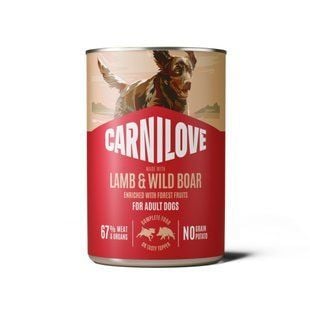 Вологий корм для собак Carnilove Adult Pate 400 г - ягня та дикий кабан - masterzoo.ua