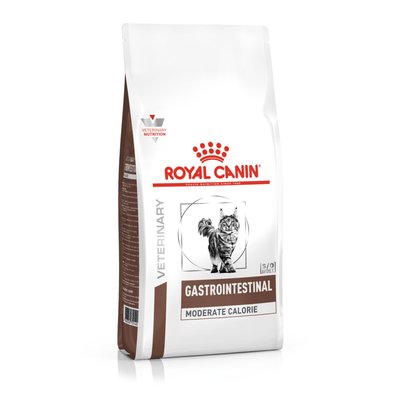 Набір корму для котів Royal Canin Gastro Intestinal Moderate Calorie 2 кг + 4 pouch вологого корму - домашня птиця - masterzoo.ua