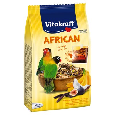 Корм для середніх африканських папуг Vitakraft «African» 750 г - masterzoo.ua