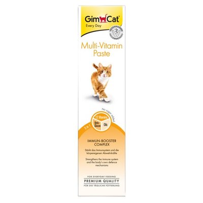 Ласощі для котів GimCat Multi-Vitamin Paste 200 г (мультивітамін) - masterzoo.ua