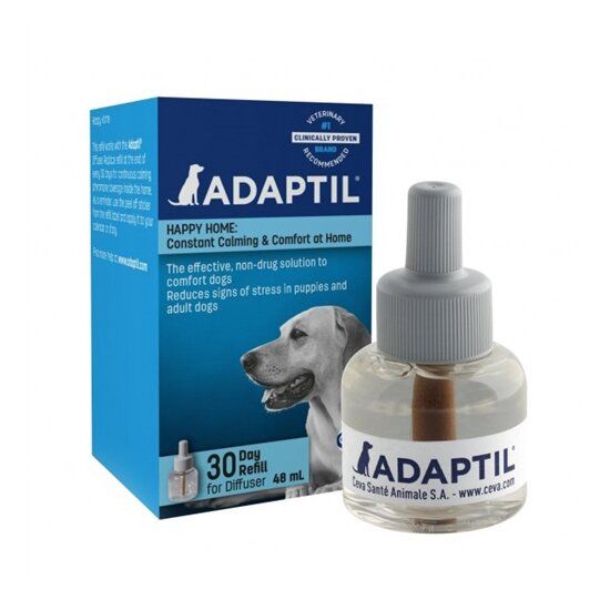 Феромоны для собак Ceva «Adaptil» (Адаптил) сменный флакон емкостью 48 мл (успокаивающее средство) - masterzoo.ua