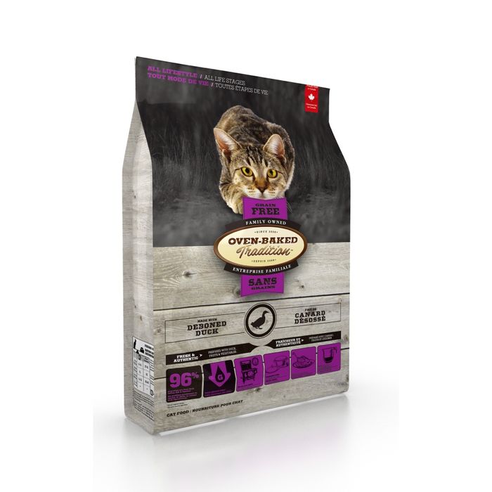 Сухой корм Oven-Baked Tradition Cat Grain Free 2,27 кг - утка - masterzoo.ua