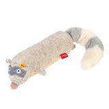 Іграшка для собак GiGwi Plush Єнот з пискавкою | M - 17 см - masterzoo.ua
