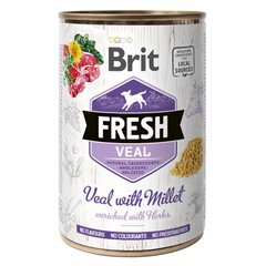 Влажный корм для собак Brit Fresh Veal with Millet 400 г (телятина) - masterzoo.ua