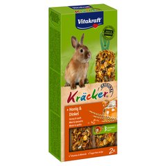 Ласощі для кроликів Vitakraft «Kracker Original + Honey & Spelt» 100 г / 2 шт. (мед та спельта) - masterzoo.ua