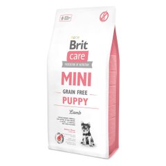 Сухой корм для щенков и молодых собак миниатюрных пород Brit Care Mini GF Puppy Lamb 7 кг (ягненок) - masterzoo.ua