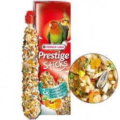 Ласощі для папуг Versele-Laga Prestige Sticks Big Parakeets Exotic Fruit 70 г / 2 шт. (екзотичні фрукти) - masterzoo.ua