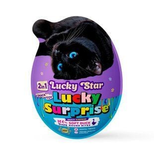 Яйцо-сюрприз для кошек Lucky Star Лакомство + Игрушка 20 г - утка - masterzoo.ua