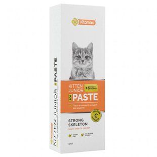 Пищевая добавка Vitomax Kitten & Junior Eco Paste для общего здоровья котят 100 г - кальций - masterzoo.ua