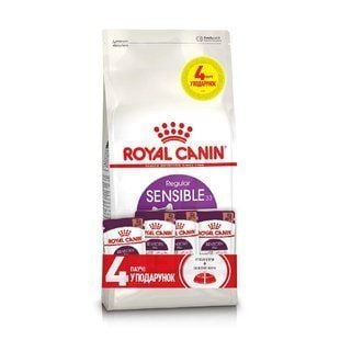 Набір сухого та вологого корму для котів Royal Canin Sensible 33 2 кг + 4 шт х 85 г - masterzoo.ua