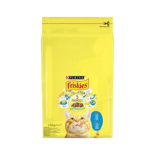 Сухой корм для котов Friskies 1,5 кг - лосось и овощи - masterzoo.ua