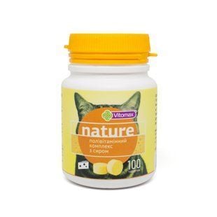 Vitomax Nature витамины для кошек 100 шт - сыр - masterzoo.ua