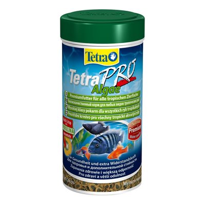 Сухий корм для акваріумних риб Tetra в чипсах «TetraPro Algae» 100 мл (для травоїдних риб) - masterzoo.ua