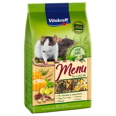 Корм для пацюків Vitakraft «Premium Menu Vital» 800 г - masterzoo.ua