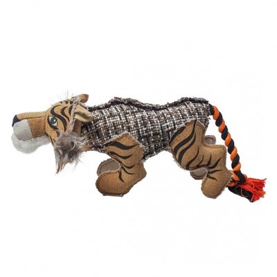 Іграшка для собак Duvo+ Тигр 13 x 34 x 15 см (поліестер) - masterzoo.ua