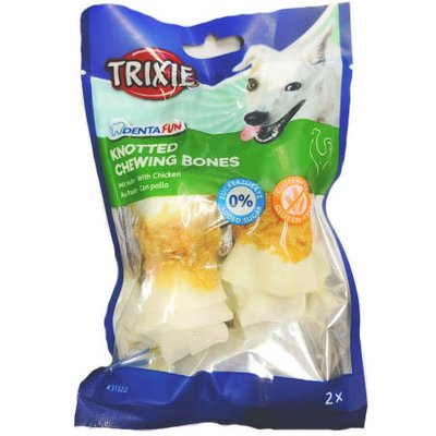 Лакомство для собак Trixie Кость для чистки зубов Denta Fun 11 см, 70 г / 2 шт. (курица) - masterzoo.ua