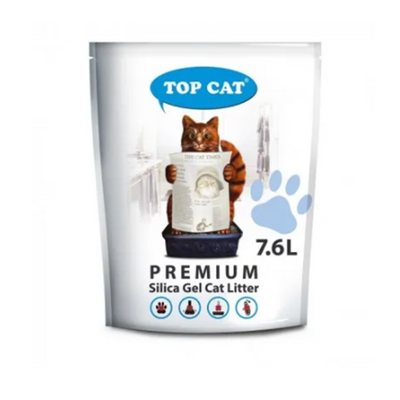 Наповнювач туалету для котів TOP CAT 7,6 L (силікагелевий) - masterzoo.ua