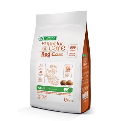 Сухой корм для собак Nature's Protection Superior Care Red Coat Grain Free Adult All Breeds 1,5 кг - ягненок - masterzoo.ua
