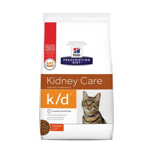 Сухой корм для кошек, при заболеваниях почек Hills Prescription Diet Feline k/d 5 кг (домашняя птица) - masterzoo.ua