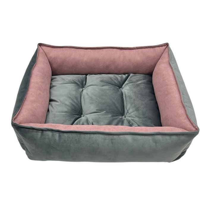 Лежак для собак Pet Fun Velour 60x50x18 см - розовый - masterzoo.ua