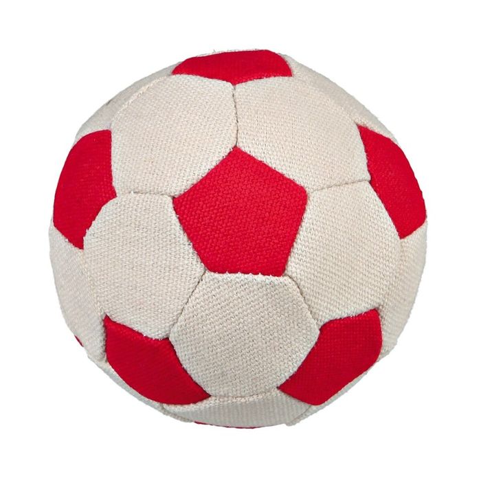 Іграшка для собак М'яч футбольний d=11 см (брезент, кольори в асортименті) - masterzoo.ua