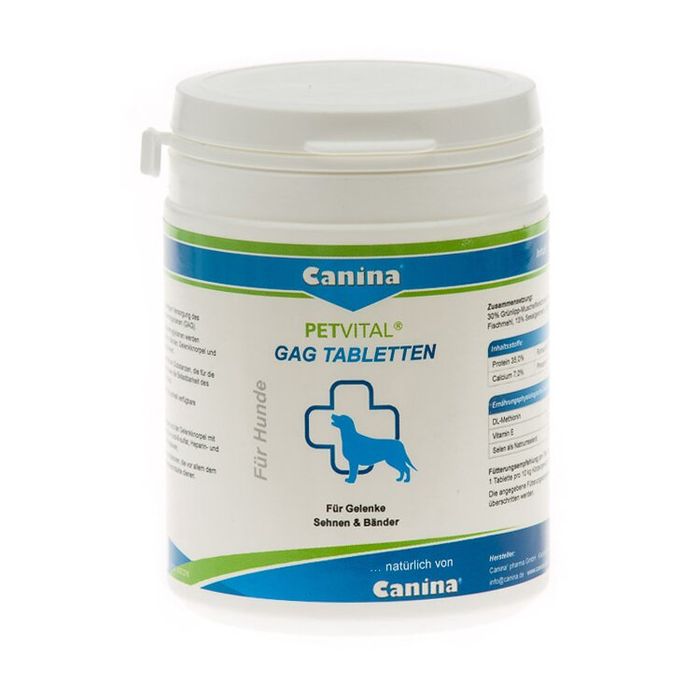 Витамины для собак Canina «PETVITAL GAG Tabletten» 180 таблеток, 180 г (для суставов) - masterzoo.ua