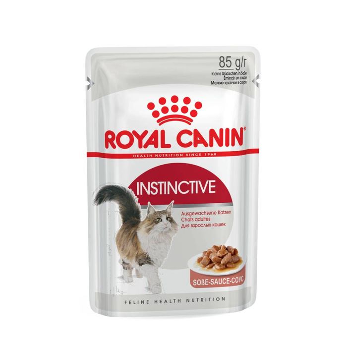 Вологий корм для котів Royal Canin Instinctive Gravy pouch 85 г, 3+1 шт - домашня птиця - masterzoo.ua