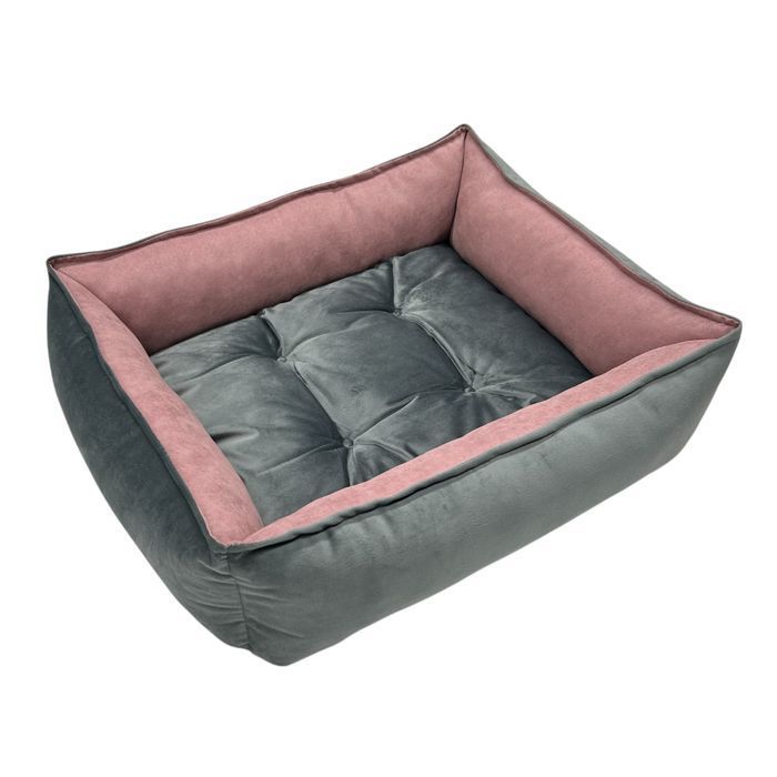Лежак для собак Pet Fun Velour 60x50x18 см - розовый - masterzoo.ua
