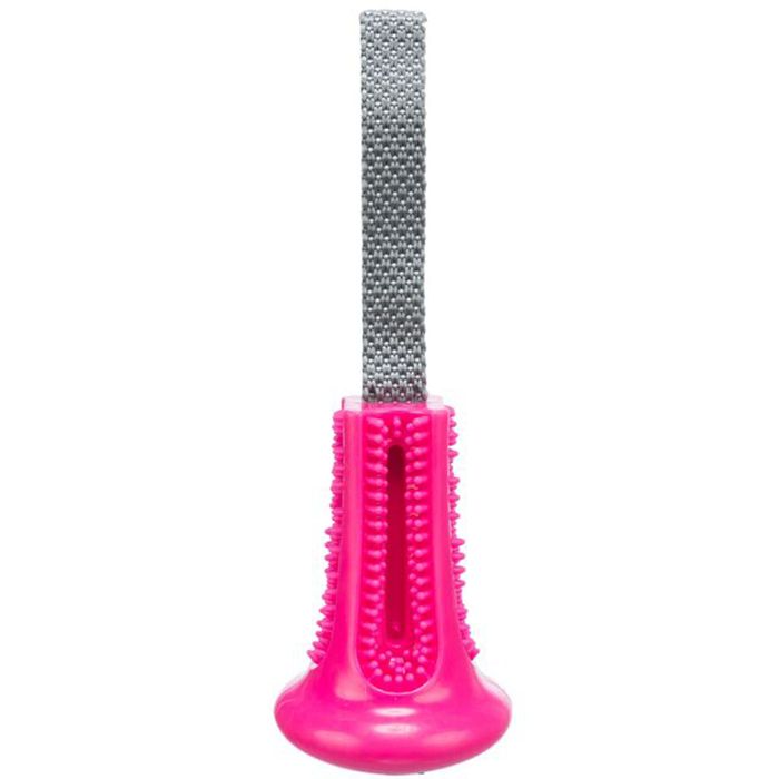 Іграшка для ласощів Trixie Дзвіночок з мотузкою 11 × 22 см (кольори в асортименті) - masterzoo.ua