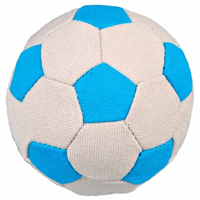 Іграшка для собак М'яч футбольний d=11 см (брезент, кольори в асортименті) - masterzoo.ua