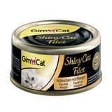 Вологий корм для котів GimCat Shiny Cat Filet 70 г (курка та манго)