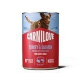 Вологий корм для собак Carnilove Adult Pate 400 г - лосось та індичка - masterzoo.ua