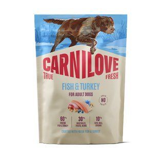 Сухий корм для собак Carnilove True Fresh Adult 1,5 кг - риба та індичка - masterzoo.ua