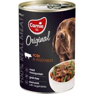Вологий корм для собак Carnie Original Mono Protein 400 г - свинина та овочі - masterzoo.ua