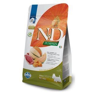 Cухой корм для собак Farmina N&D Pumpkin Grain Free Adult Mini 2 кг - утка, дыня и тыква - masterzoo.ua