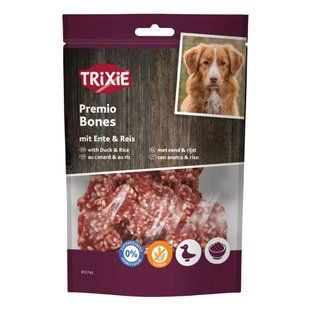 Ласощі для собак Trixie Premio Bones 80 г - качка та рис - masterzoo.ua