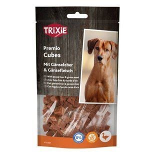 Ласощі для собак Trixie Premio Cubes 100 г - гусяча печінка та м'ясо - masterzoo.ua