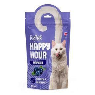 Лакомство для кошек Reflex Plus Happy Hour Urinary 60 г - курица и черника - masterzoo.ua