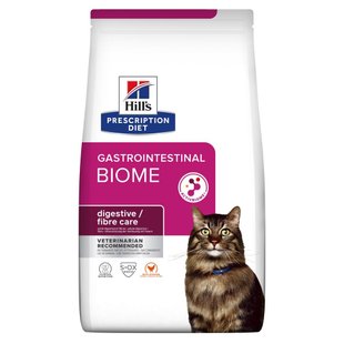 Сухий корм для котів Hill’s Prescription Diet Gastrointestinal Biome Digestive / Fibre Care 3 кг - курка - masterzoo.ua