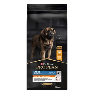 Сухой корм для собак Purina Pro Plan Large Robust Adult 14кг - домашняя птица - masterzoo.ua