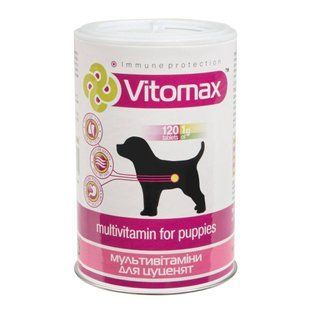 Вітаміни для цуценят Vitomax Puppies 120 шт - masterzoo.ua