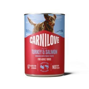 Вологий корм для собак Carnilove Adult Pate 400 г - лосось та індичка - masterzoo.ua